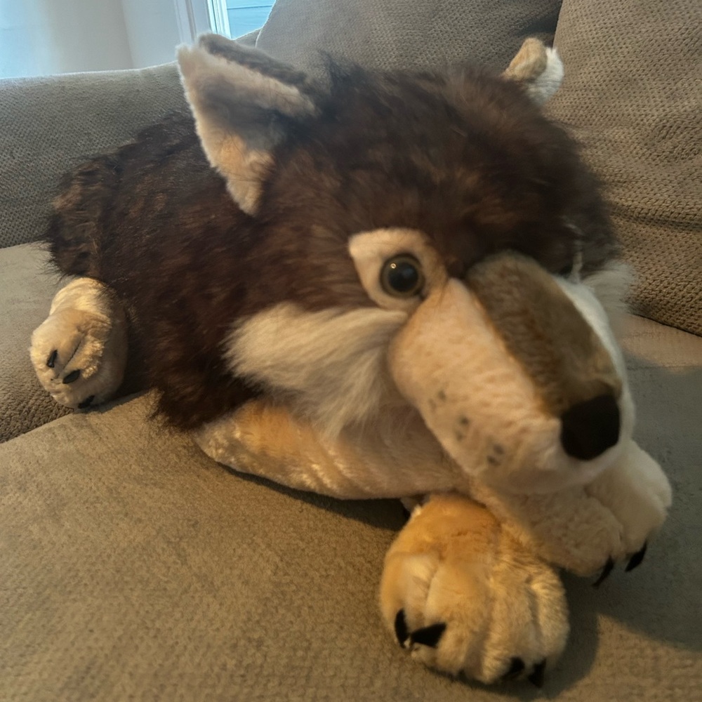Wild republic jumbo fox 30” lifelike plush dog toy Christmas